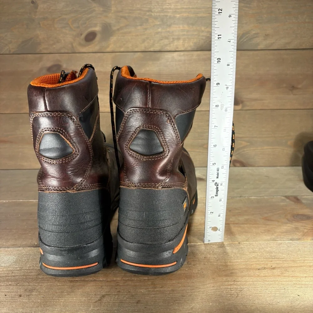 Timberland PRO Endurance mens size 13 wide shoes brown steel toe work boots